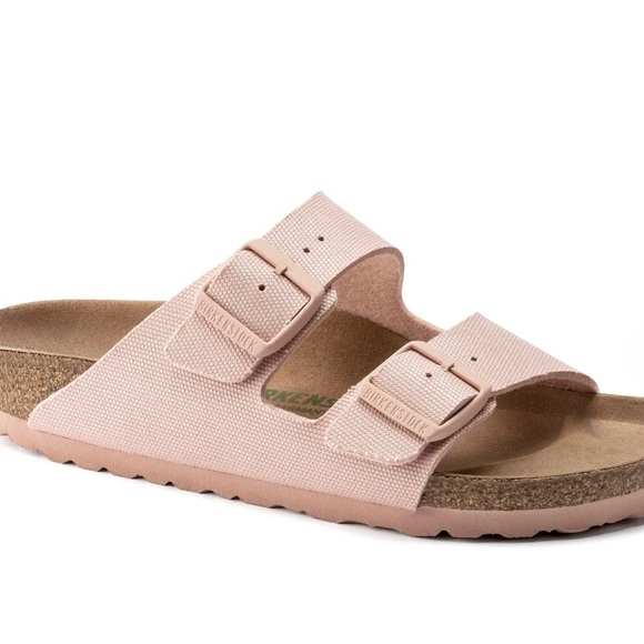 Birkenstock Arizona Vegan Soft Pink Canvas Kid Sandals. Size 31 (Kid’s 13-13.5) - Picture 3 of 16